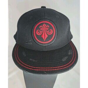 Affliction Black Red Logo Baseball Cap Hat Embroidered MMA Style Adjustable